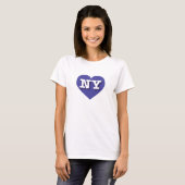 New York Blue Heart - Ik hou van NY T-shirt (Voorkant volledig)