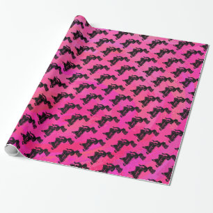 New York Boogie Nights Drum Hot Pink Cadeaupapier