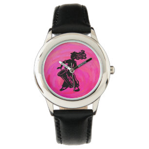 New York Boogie Nights Drum Hot Pink Horloge