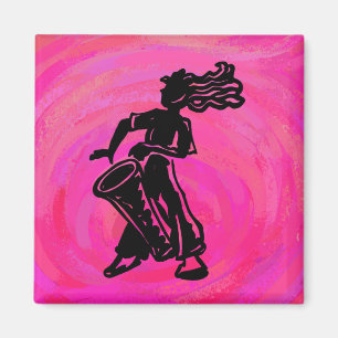 New York Boogie Nights Drum Hot Pink Magneet
