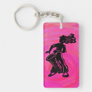 New York Boogie Nights Drum Hot Pink Sleutelhanger