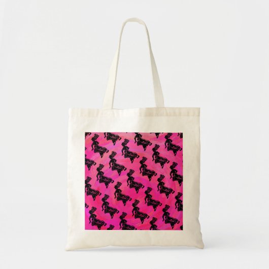 New York Boogie Nights Drum Hot Pink Tote Bag (Voorkant)