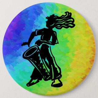 New York Boogie Nights Drum Rainbow Ronde Button 6,0 Cm