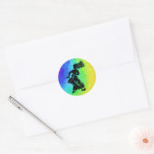 New York Boogie Nights Drum Rainbow Ronde Sticker (Envelop)
