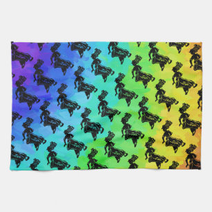 New York Boogie Nights Drum Regenboog Theedoek