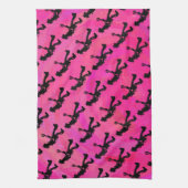 New York Boogie Nights Guitar Hot Pink Theedoek (Verticaal)