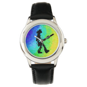 New York Boogie Nights Guitar Rainbow Horloge