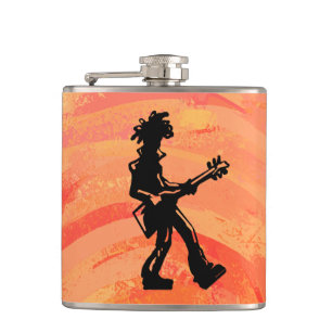 New York Boogie Nights Guitar Sinaasappel Heupfles