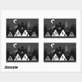 New York Boogie Nights Rechthoekige Sticker (Vel)