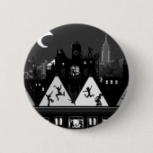 New York Boogie Nights Ronde Button 5,7 Cm (Voorkant)