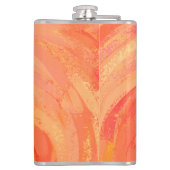 New York Boogie Nights Saxophone Sinaasappel Heupfles (Achterkant)