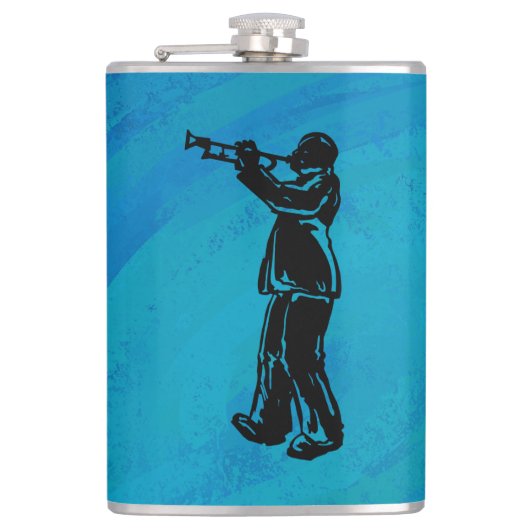 New York Boogie Nights Trumpet Blue Heupfles (Voorkant)