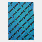 New York Boogie Nights Trumpet Blue Theedoek (Verticaal)