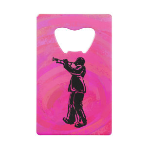 New York Boogie Nights Trumpet Hot roze Kredietkaart Flessenopener