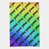 New York Boogie Nights Trumpet Rainbow Theedoek (Verticaal)