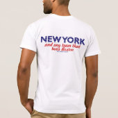 New York Boston Baseball Rivalry I SUPPORT 2 TEAMS T-shirt (Achterkant)