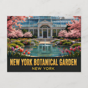 New York Botanische Tuin Bronx Stad Natuur Reizen Briefkaart