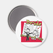 New York Bride Wedding Magneet (Voorkant / Achterkant)