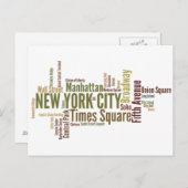 New York Briefkaart (Voorkant / Achterkant)