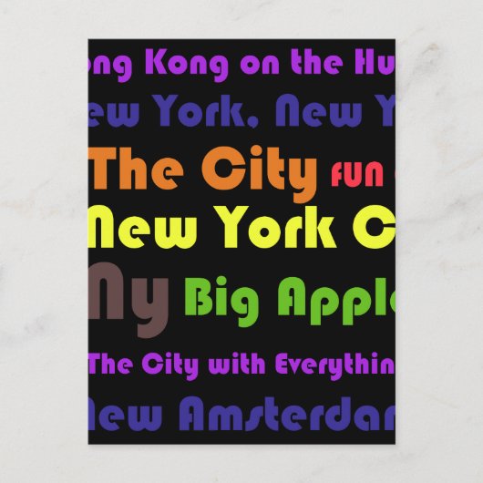 New York Briefkaart (Voorkant)