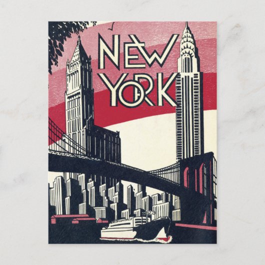 New York  Briefkaart (Voorkant)