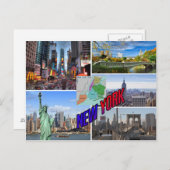 New York Briefkaart (Voorkant / Achterkant)