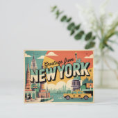 New York Briefkaart (Staand voorkant)