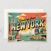 New York Briefkaart (Voorkant / Achterkant)