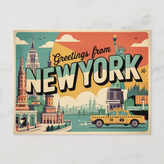 New York Briefkaart (Voorkant)