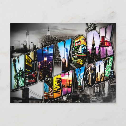 New York Briefkaart  (Voorkant)