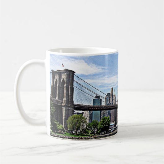 New York - Brooklyn Bridge Koffiemok (Links)