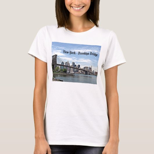 New York - Brooklyn Bridge T-shirt (Voorkant)
