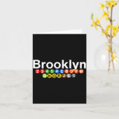 New York Brooklyn Subway Station Signs, Train Sign Kaart (Gele Bloem)