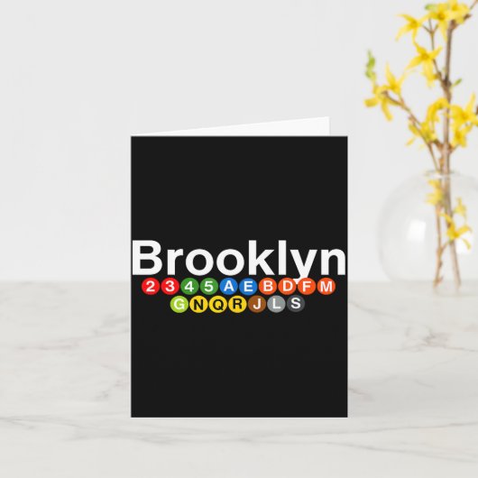 New York Brooklyn Subway Station Signs, Train Sign Kaart (Gele Bloem)