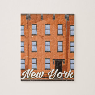 New York Brownstone-reisposter cartoon Legpuzzel