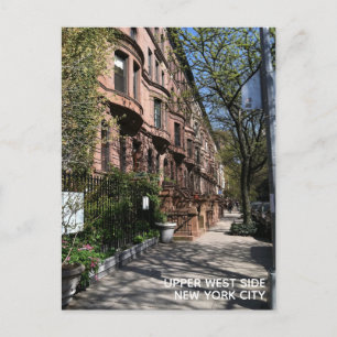 New York Brownstone Upper West Side Buildings NYC Briefkaart