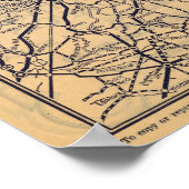 New York, Buffalo, Boston Poster (Hoek)