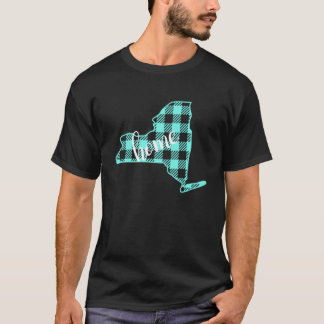 New York Buffalo Pset Home Land USA Blauwgroen T-shirt