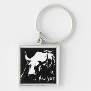 New York Bull Sleutelhanger New York Market Souven