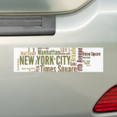 New York Bumpersticker (Op auto)