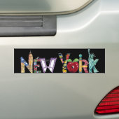 New York Bumpersticker (Op auto)