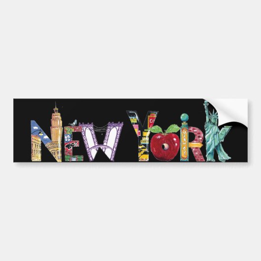 New York Bumpersticker (Voorkant)