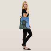 New York Canvas tas Custom Statue of Liberty Bag (Op model)
