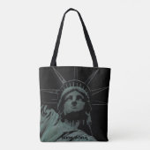 New York Canvas tas Custom Statue of Liberty Bag (Achterkant)