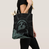 New York Canvas tas Custom Statue of Liberty Bag (Dichtbij)