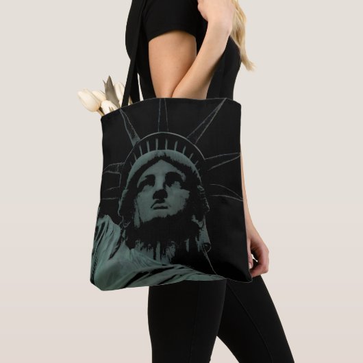 New York Canvas tas Custom Statue of Liberty Bag (Dichtbij)