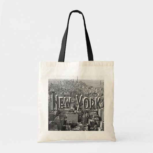 New York Canvas tas - Grijs (Voorkant)