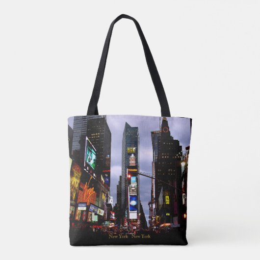 New York Canvas tas Personalized Times Square Bag (Achterkant)