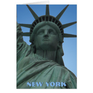 New York Card New York Souvenir Status of Liberty