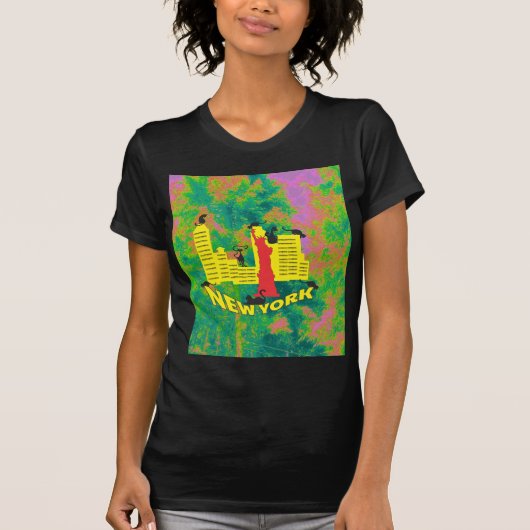 NEW YORK cat T-shirt (Voorkant)
